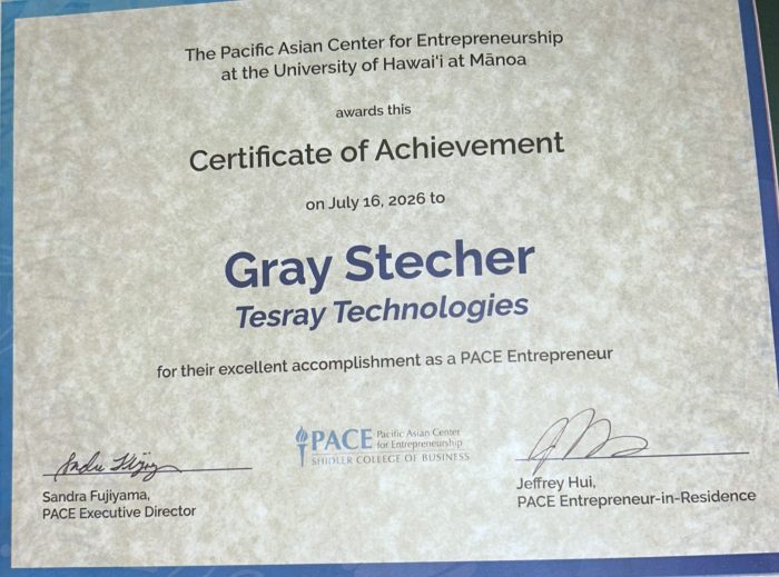 PACE Certificate of Achievement